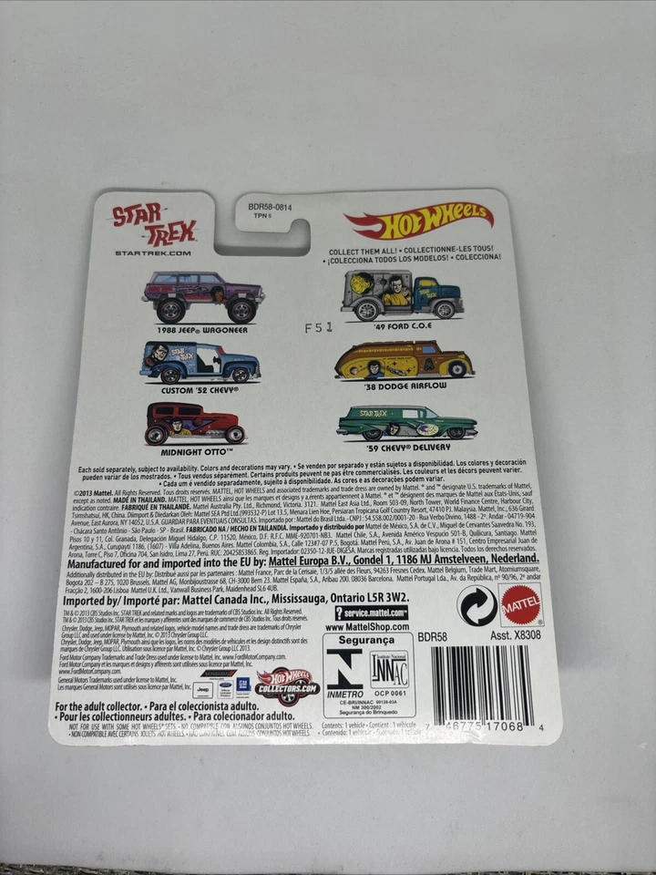Chevy Hot Wheels 2013 Real Riders Star Trek Scotty Custom '52 Foto 2 de 3