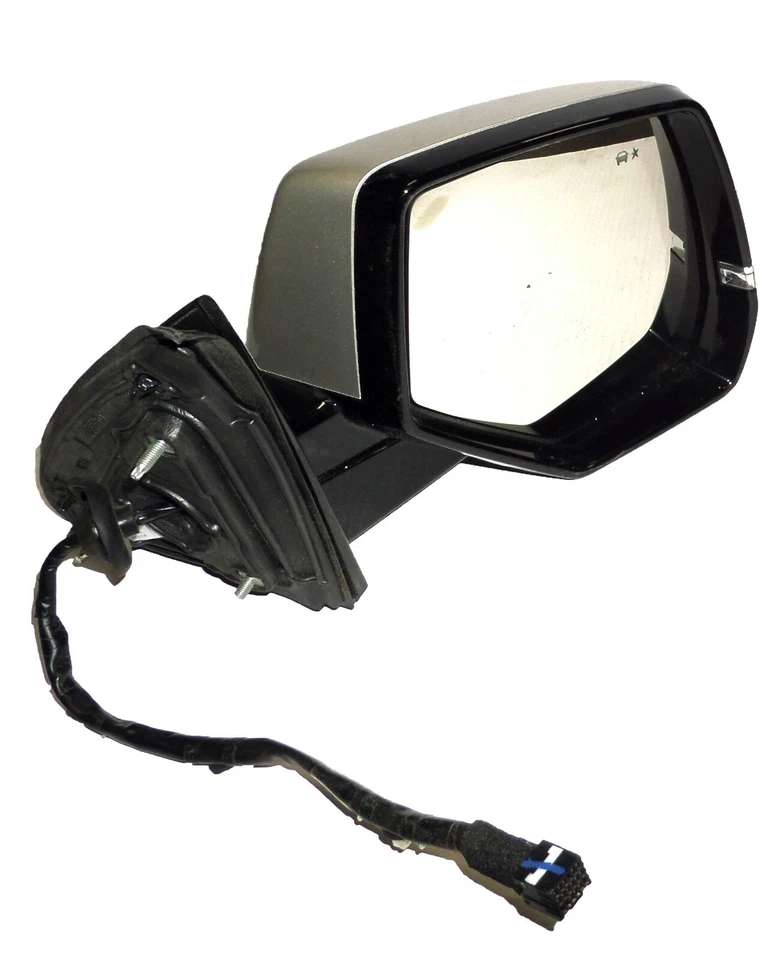 23200109 Cadillac Escalade Mirror Passenger Side Satin Steel Side Alert Sensor - Image 2 of 4