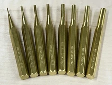 Precision Brass Drive Pin Punches MADE IN USA Hex Punch Set Drift Gunsmithing