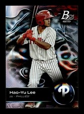 2023 Bowman Platinum Prospects Ice Foil #TOP-48 Hao-Yu Lee Philadelphia Phillies