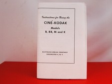 Cine-Kodak Movie Camera Models B BB M  K INSTRUCTION MANUAL
