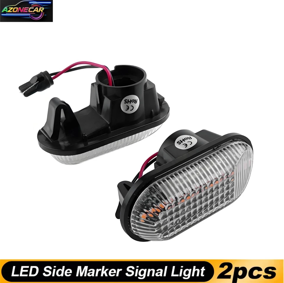 Luces de señalización lateral LED ámbar lente transparente Honda Prelude 1997-2001 Foto 2 de 4