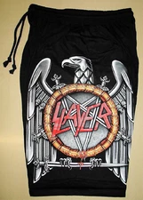 Slayer Thrash Metal Band Eagle Logo Cotton Shorts Sweatpants Free Size New!