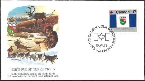 🍁Canada   #831    "NORTHWEST  TERRITORIES"    Brand New  1979  Fleetwood Cachet
