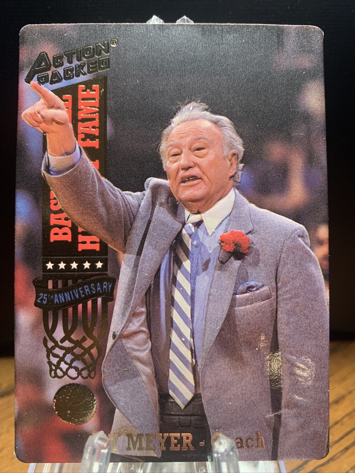 1993 ACTION PACKED HALL OF FAME BASKETBALL RAY MEYER #54