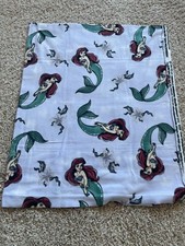 NEW Fleece fabric 1 yd piece Disney Little Mermaid 60 Wide Pale lavender