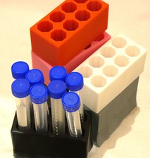 10x Pack of 10 Mini Centrifuge Tube Rack Micro Stand 5-15ml Tubes 8 Hole 18mm