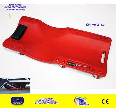 Carrello Sottoauto Officina Lettino Sdraio sotto macchina