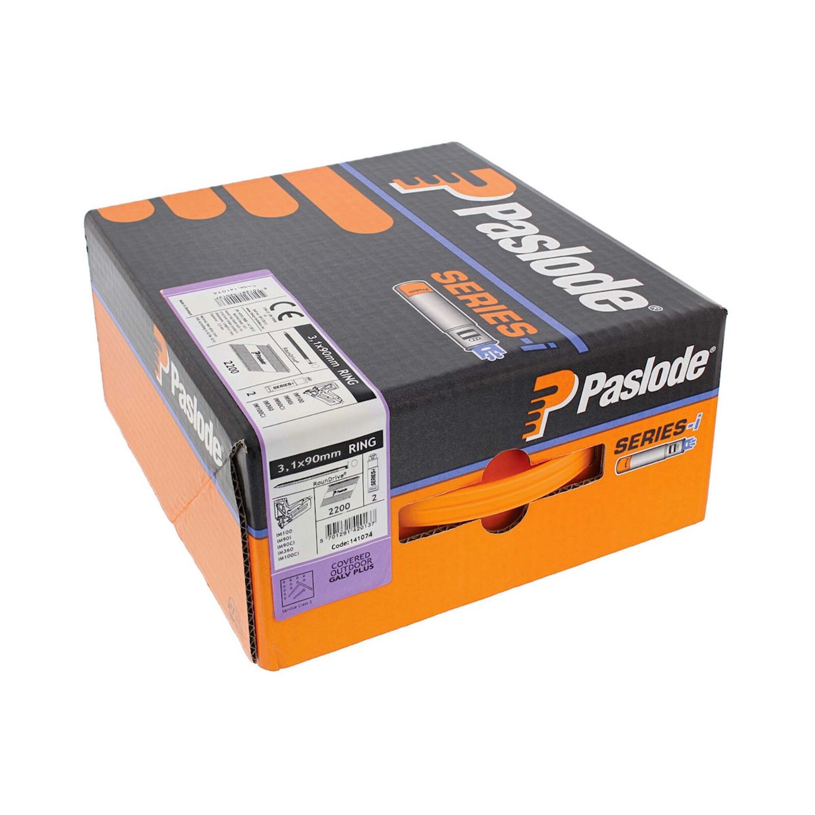 Paslode 3.1 x 90mm Galv-Plus® Ring Shank Nails for IM360 Nailers,Qty 2200 141074