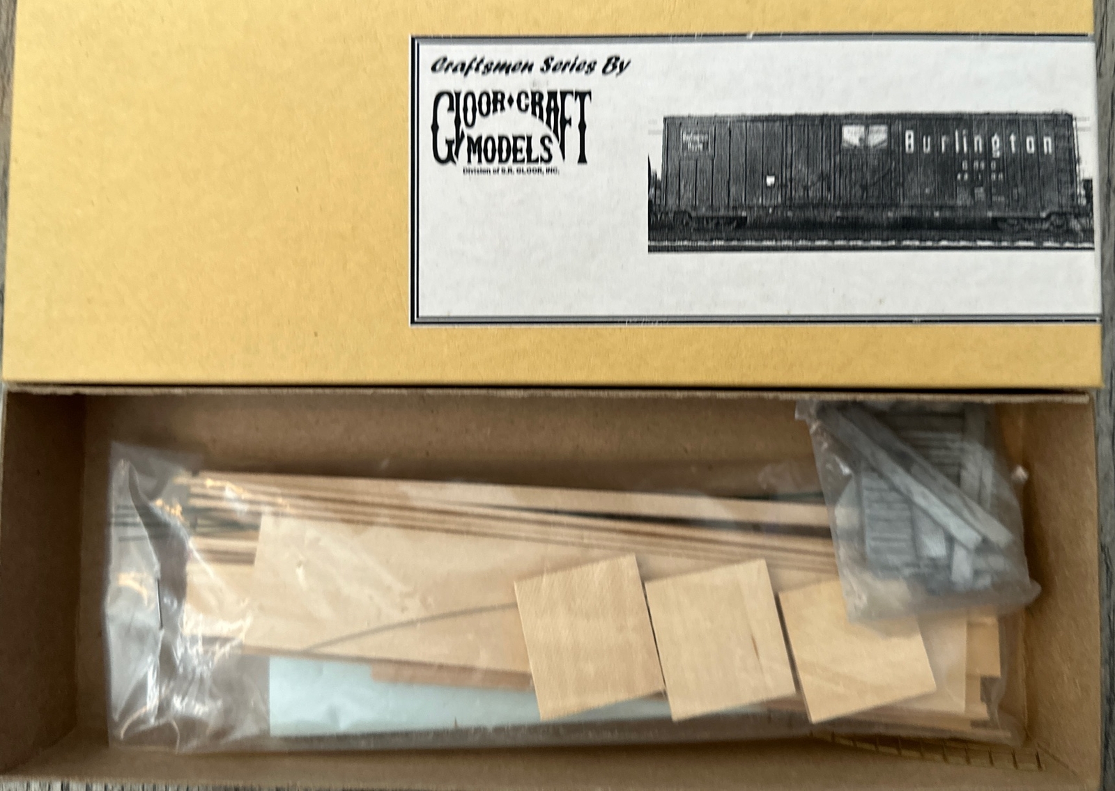 Gloor Craft Models HO Kit #3002 50’ Grain Loading Box Car 1:87 Kit NOS!