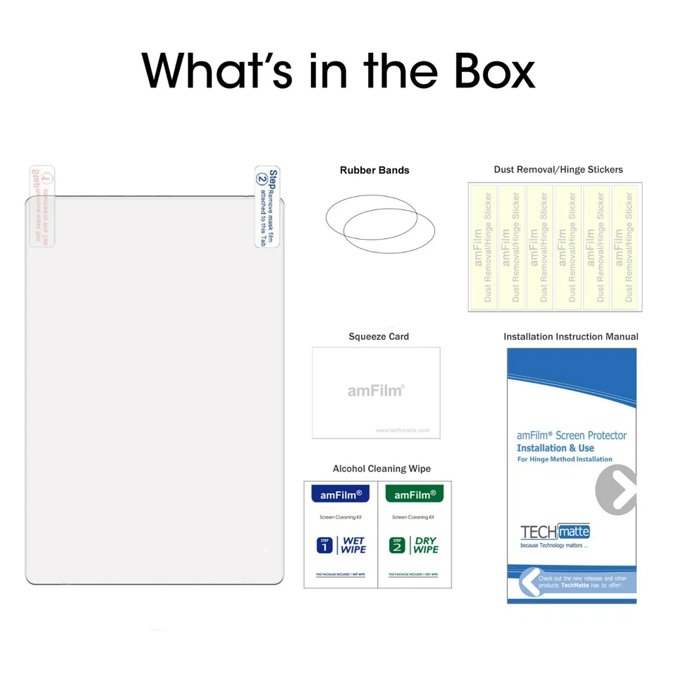 amFilm Matte Screen Protector Film for Amazon Kindle 2019 / Paperwhite (2 Pack) - Image 4 of 4