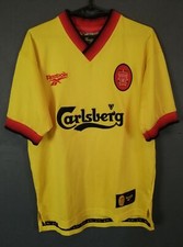 OLD VINTAGE REEBOK MEN'S LIVERPOOL 1997/1999 SOCCER FOOTBALL SHIRT JERSEY SIZE S