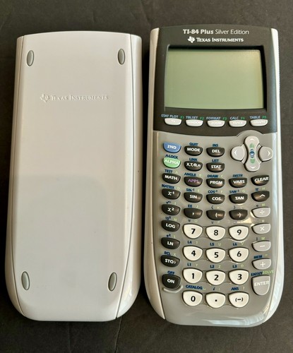 Texas Instruments T1-84 Plus Silver Edition Calculator & Cover Tested ...
