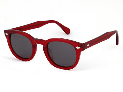 X-LAB Sunglasses 8004 Muscot Style 05 Burgundy /6267 Polarized Smoke