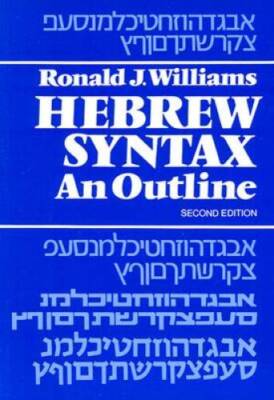 Hebrew Syntax - Paperback By Williams, Ronald J. - GOOD