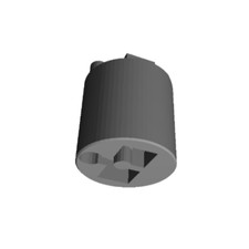 3D Printed Wooden Train Track - Stackable Bridge Support Round x4