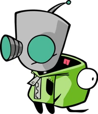 Gir Invader Zim Weatherproof Anime Sticker 6" Car Decal S4
