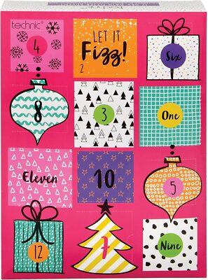 Technic Adventskalender Bath & BODY ESSENTIALS Weihnachten 12 Tage Fizzers Damen
