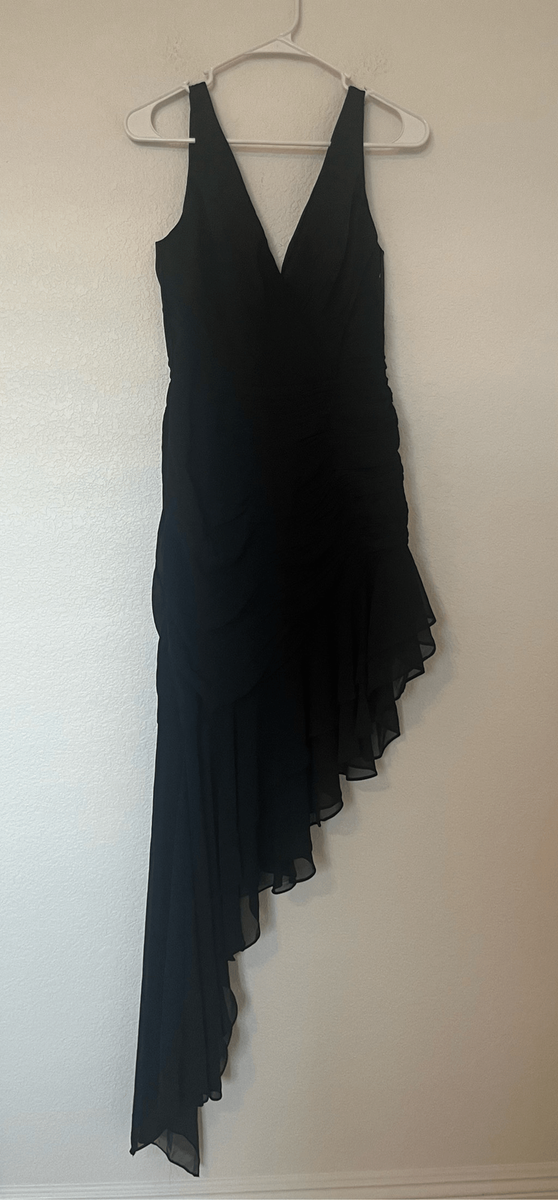Mac Duggal Ruffle Asymmetric Sheath Dress NEW | eBay