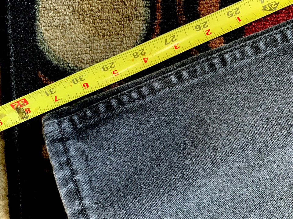 Vintage Lee Mens Jeans Black Denim Faded Waist 38 Length 32 (Tag 40/32