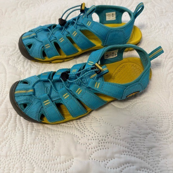 Keen Clearwater CNX sandalo sportivo donna blu giallo scarpa acqua misura 7 5