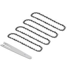 Kit 4 Catena 6" + Barra Ricambio 6 Pollici Per Mini Motosega a Batteria Sega