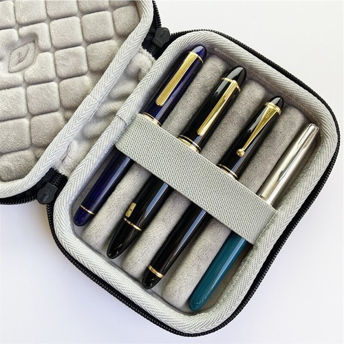 Étui de transport de protection antichoc portable rangement 4 emplacements pour 4 stylos - Photo 2/5