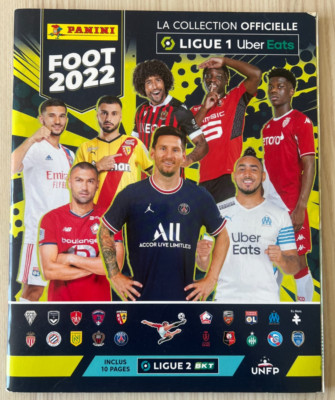 Leeres Album PANINI FOOTBALL 2022 LIGA 1 UBER EATS LIGA 2 BKT Team Football FRANKREICH