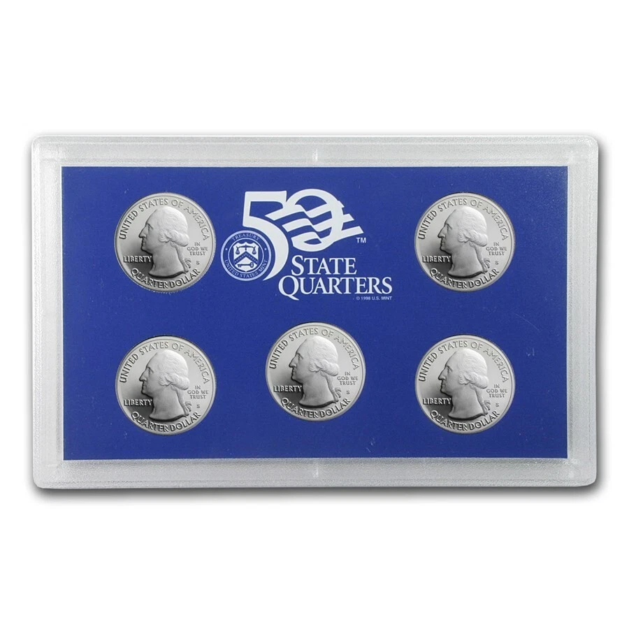 2008 S - 50 State Quarters Series - 5 Clad Quarter Proof Set - Image 2 of 4
