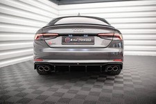 Heckdiffusor für Audi S5 F5 Coupe / Sportback Hochglanz Schwarz Maxton Design