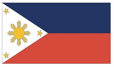 PHILIPPINES Vinyl International Flag DECAL Sticker MADE IN THE USA F394