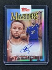 2023-24 Topps Finest Stephen Curry #MA-SC Refractor Masters Auto Warriors /50