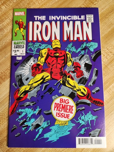 The Invincible Iron Man #1 - 2023 Facsimile Edition - NM - Reprints Origin - Picture 1 of 9