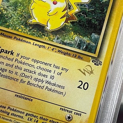 Pikachu PSA 8 1st Edition 1999 Pokemon Jungle Wizard Stamp Promo