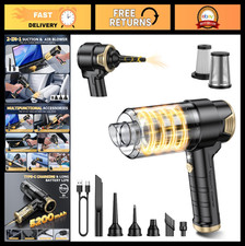 Cordless Handheld Car Vacuum Cleaner 16000PA, 2-in-1 Air Duster  Mini Vacuum, R