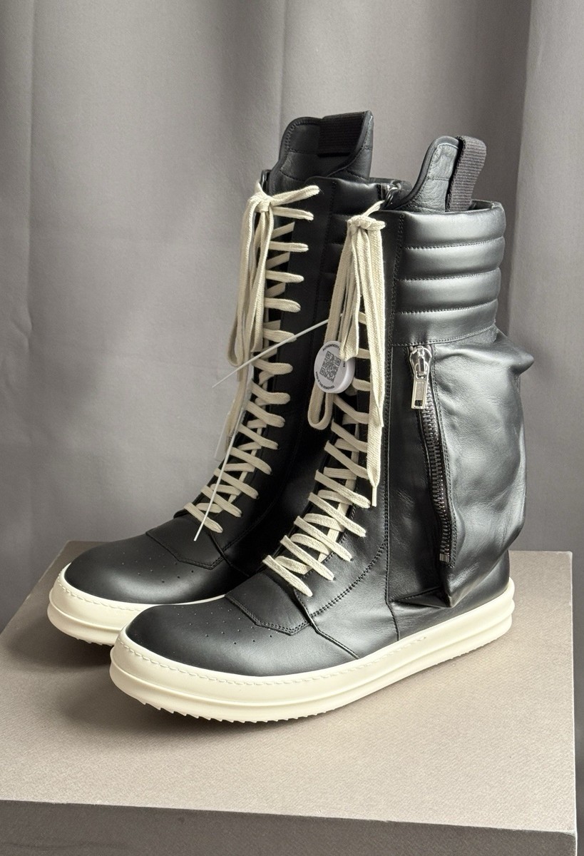 Rick Owens Cargobasket Black Milk | eBay UK