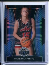2025 Leaf Metal Women of Sport Kate Harpring #63 Blue Prizm #6/8 Basketball