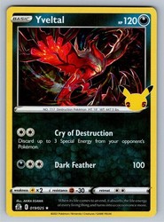 Yveltal 019/025 Celebrations Holo Rare