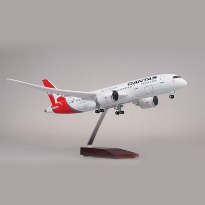 Extra großes Qantas Boeing 787 Resin & ABS Flugzeug Modellflugzeug Geschenk - Maßstab 1:130