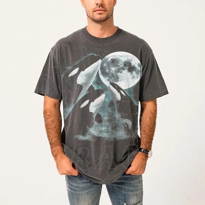 Orca Whale Comfort Tee Vintage Graphic Shirt Animal Lover Gift
