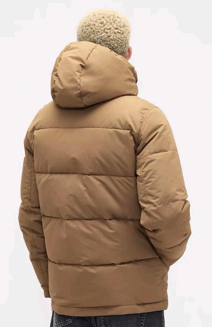 Gap ColdControl Max Puffer Coat Jacket Men's Large Khaki Brown Long Sleeve ~ New image 2