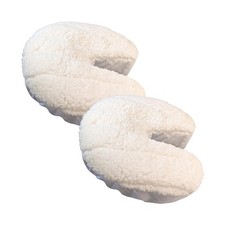 2 Set Massage Table Headrest Cover - Soft Faux Fleece Face Cradle Cushion Pad...