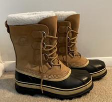 Men's SOREL Caribou Waterproof Insulated Winter Boots, 1002871 /Buff  Size 8