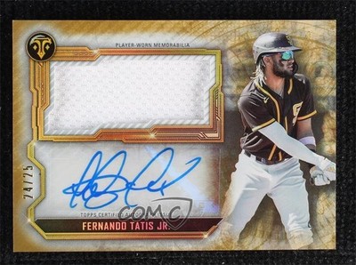 2020 Triple Threads Single Jumbo Relics Gold 24/25 Fernando Tatis Jr Auto 03k2