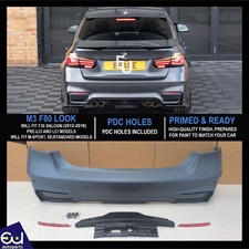 REAR BUMPER BODYKIT CONVERSION PRIMED F80 M3 STYLE FOR 3 SERIES BMW F30 12-18