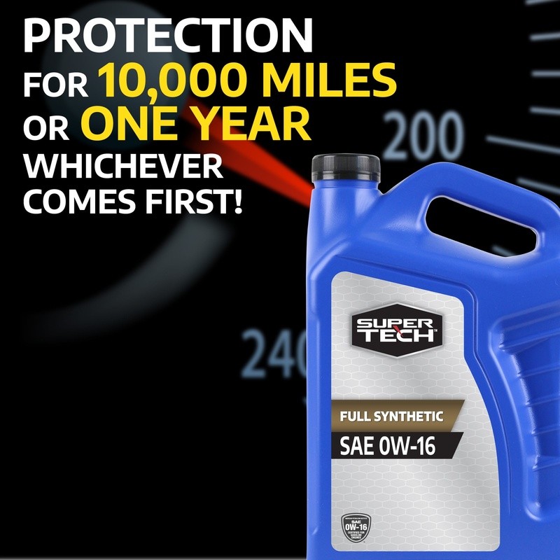 Full Synthetic Motor Oil 0W-16 SAE API SN 5QT Protects Engines | eBay