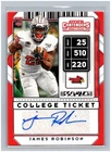 2020 Panini Contenders Draft Picks James Robinson College Ticket #240 Auto ISU