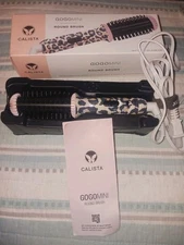 Calista GoGo Mini Heated Round Brush Cheetah Print 7" Styling Tool