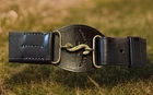 Civil War Snake Buckle w/ Leather Belt British Enfield / Southern  Style