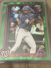 2025 Topps Update Daylen Lile RC /99 Green Rainbow Foil #US172 Nationals